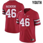 NCAA Ohio State Buckeyes Youth #46 Cade Kacherski Red Nike Football College Jersey JTF3045WD